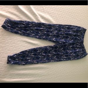 Blue Printed Pajama Pants